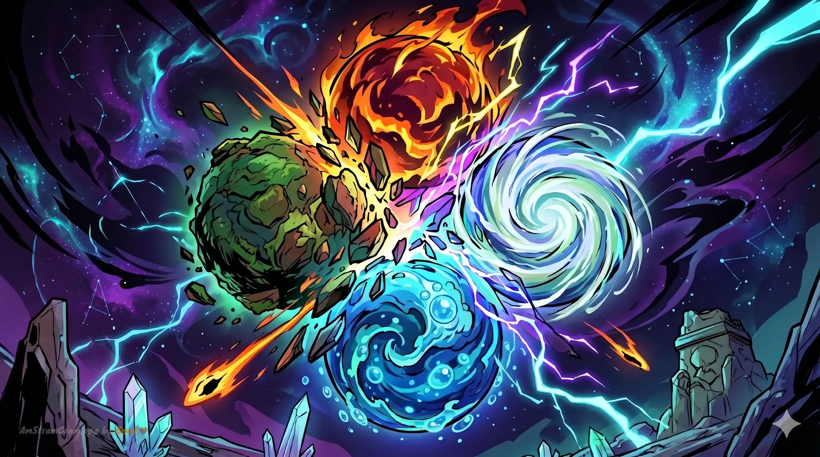 Los cuatro elementos